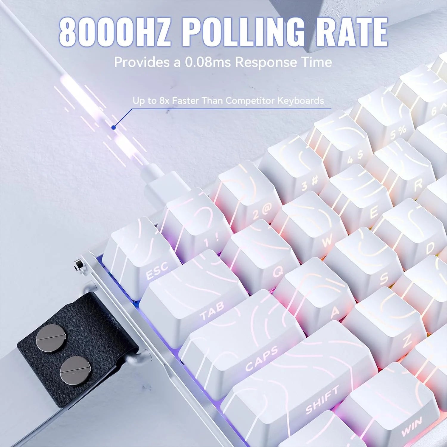 Attack shark x68max he wired rapid trigger mechanical creamy tkl rgb gaming keyboard with full aluminum cnc,8k