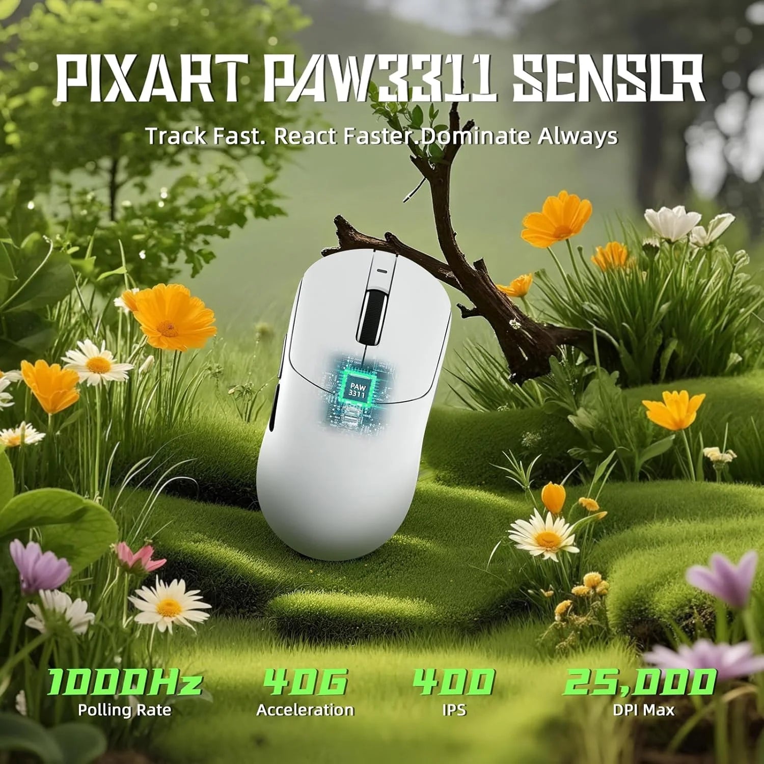 Attack shark x8 se wireless gaming mouse,55g ultra-lightweight wired/bt/2.4ghz wireless programmable mouse,1k polling