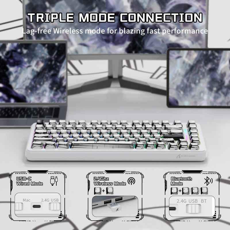 ATTACK SHARK X82PRO HE Wireless Rapid Trigger Gaming Keyboard Magnetic Switch