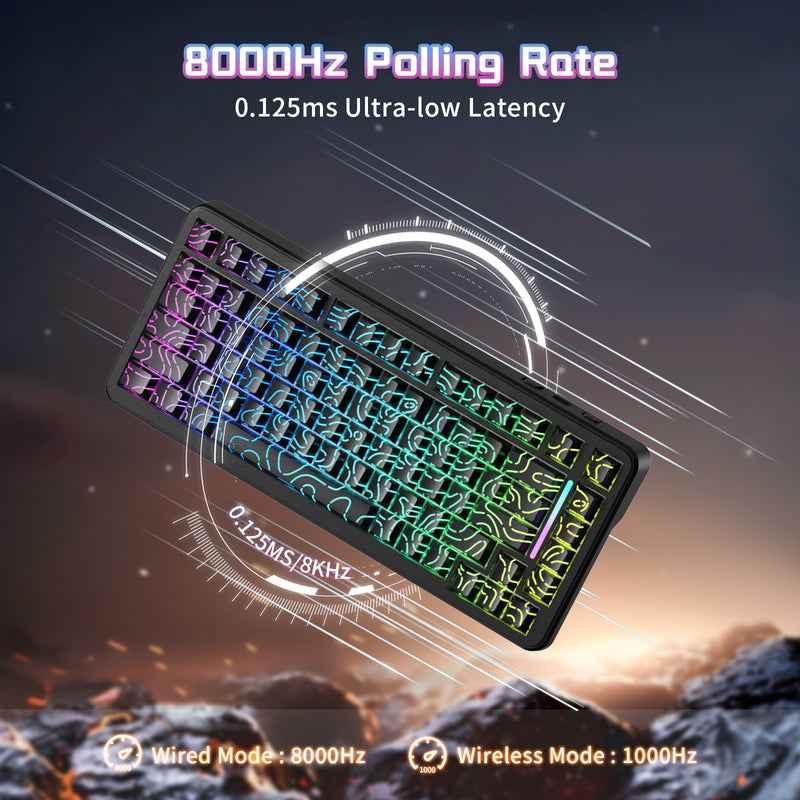 ATTACK SHARK X82PRO HE Wireless Rapid Trigger Gaming Keyboard Magnetic Switch