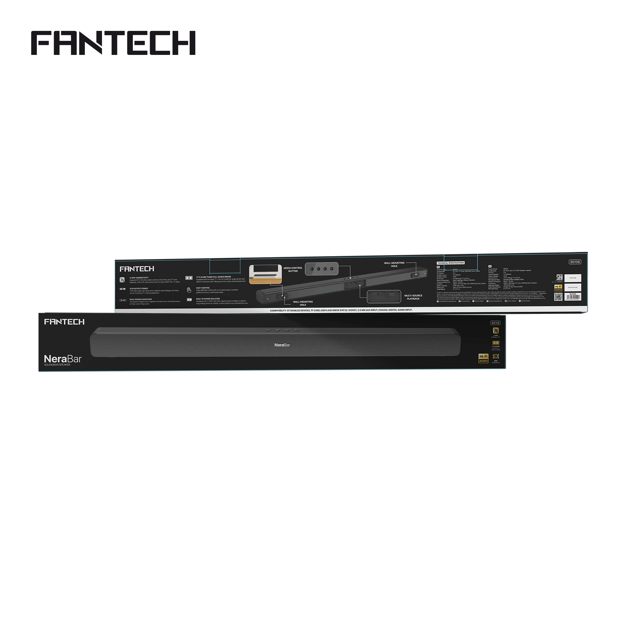 FANTECH BS156 NeraBar Soundbar Speaker