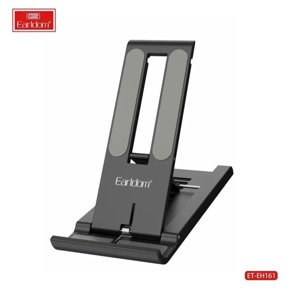 Earldom eh161 adjustable aluminum phone stand - foldable desktop holder - cables & chargers | mobile essential