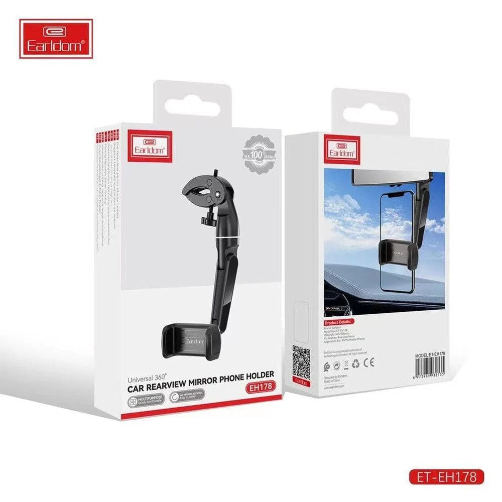 Car rearview mirror phone holder eh178 - cables & chargers | car essentials