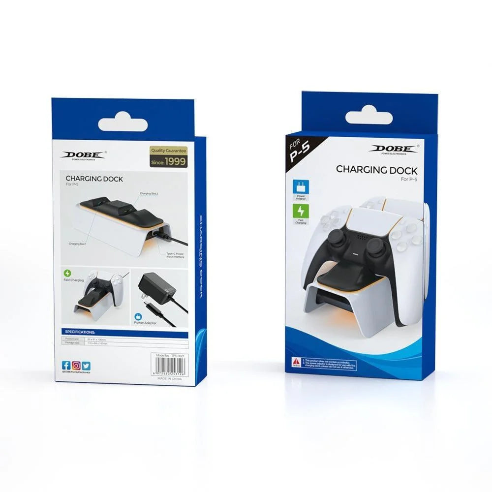 Charging dock ps5 - tp5-0521 for quick and convenient controller charging - console | ps5 essentials