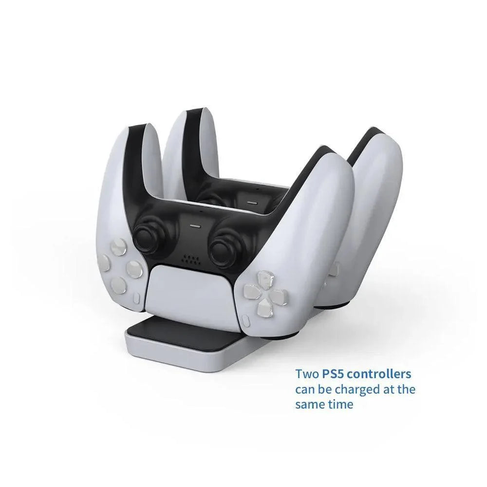 Dobe tp5-0591 dual charging station for ps5 joystick controller - high quality performance - console | ps5 essentials