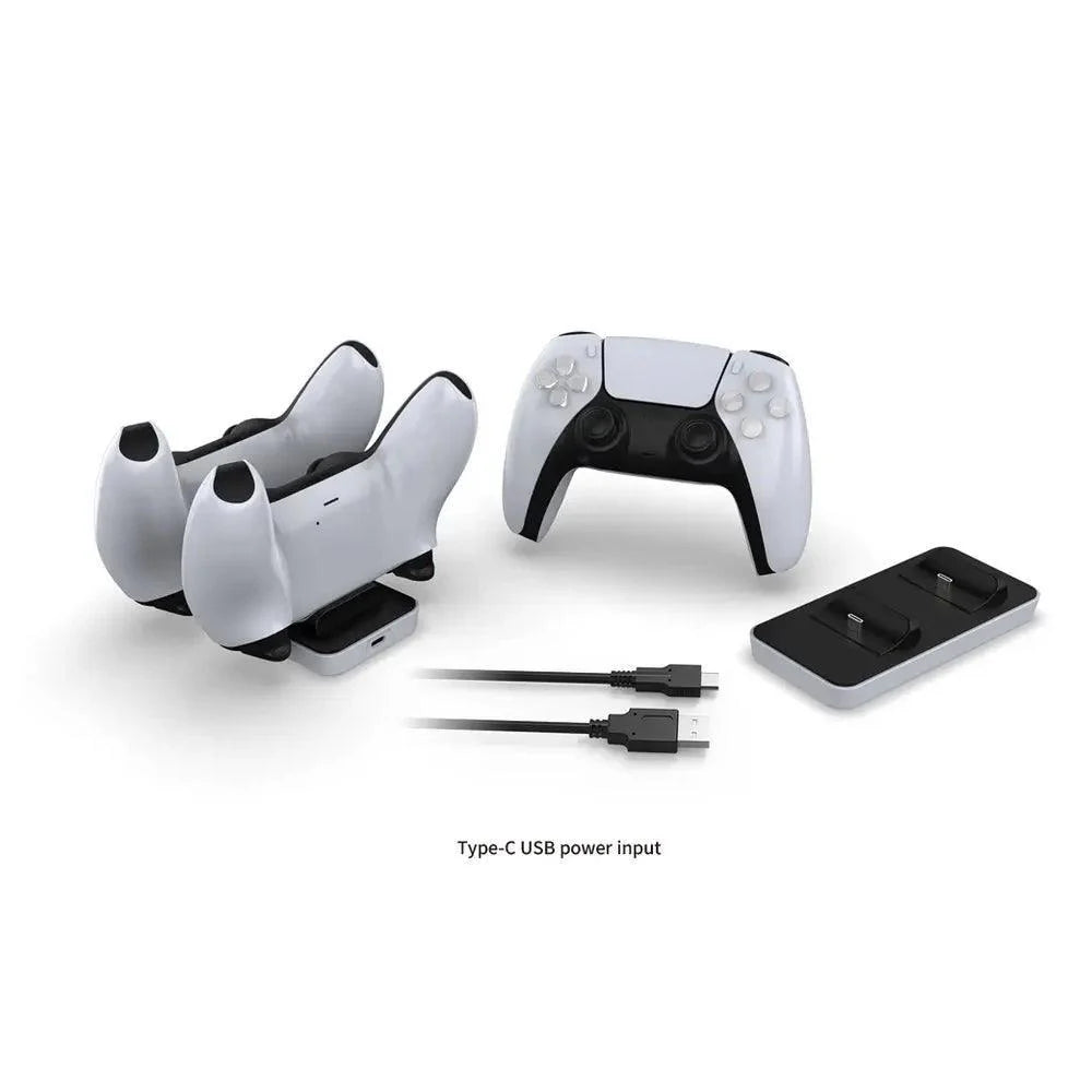 Dobe tp5-0591 dual charging station for ps5 joystick controller - high quality performance - console | ps5 essentials