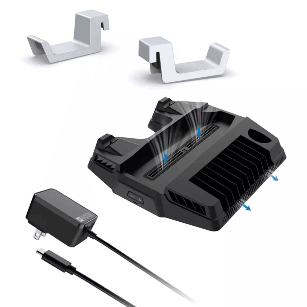 Dobe tp5-1525b ps5 cooling controller dual charging stand - console | ps5 essentials