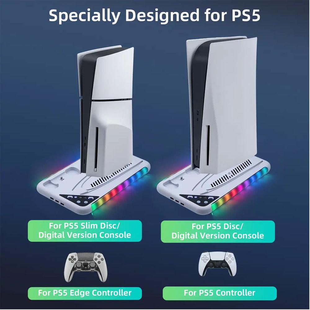 Dobe tp5-3557 cooling stand charger with multifunctional controller and headphone hook