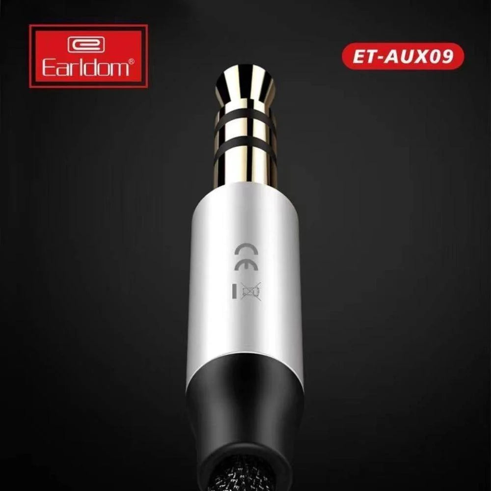 Earldom 3x1 type c aux cable et-aux09 1000ml black/silver - cables & chargers | charging cables & adapters