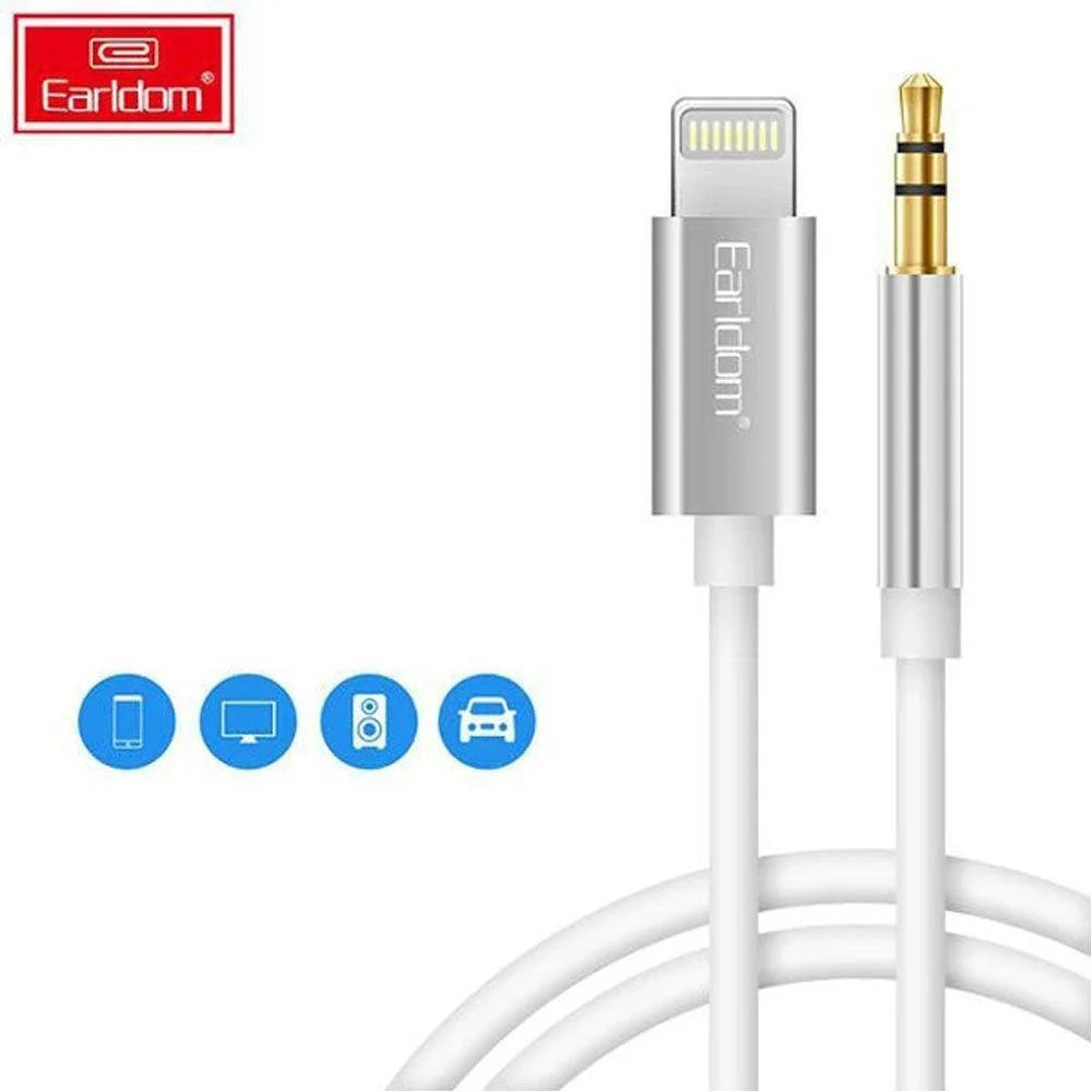 Earldom aux-22 | 1 lightning and 1 3.5 speaker out cable - cables & chargers | charging cables & adapters