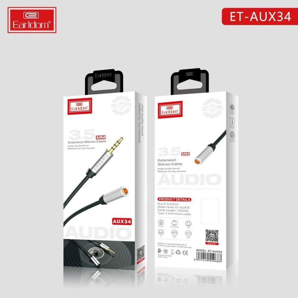 Earldom aux cable et-aux34 stereo aux cable for superior sound quality - cables & chargers | charging cables & adapters