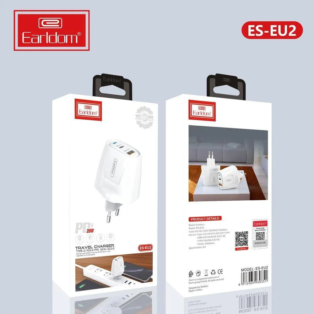 Earldom charger pd kit 20w earldom es - eu2 - cables & chargers | charging cables & adapters