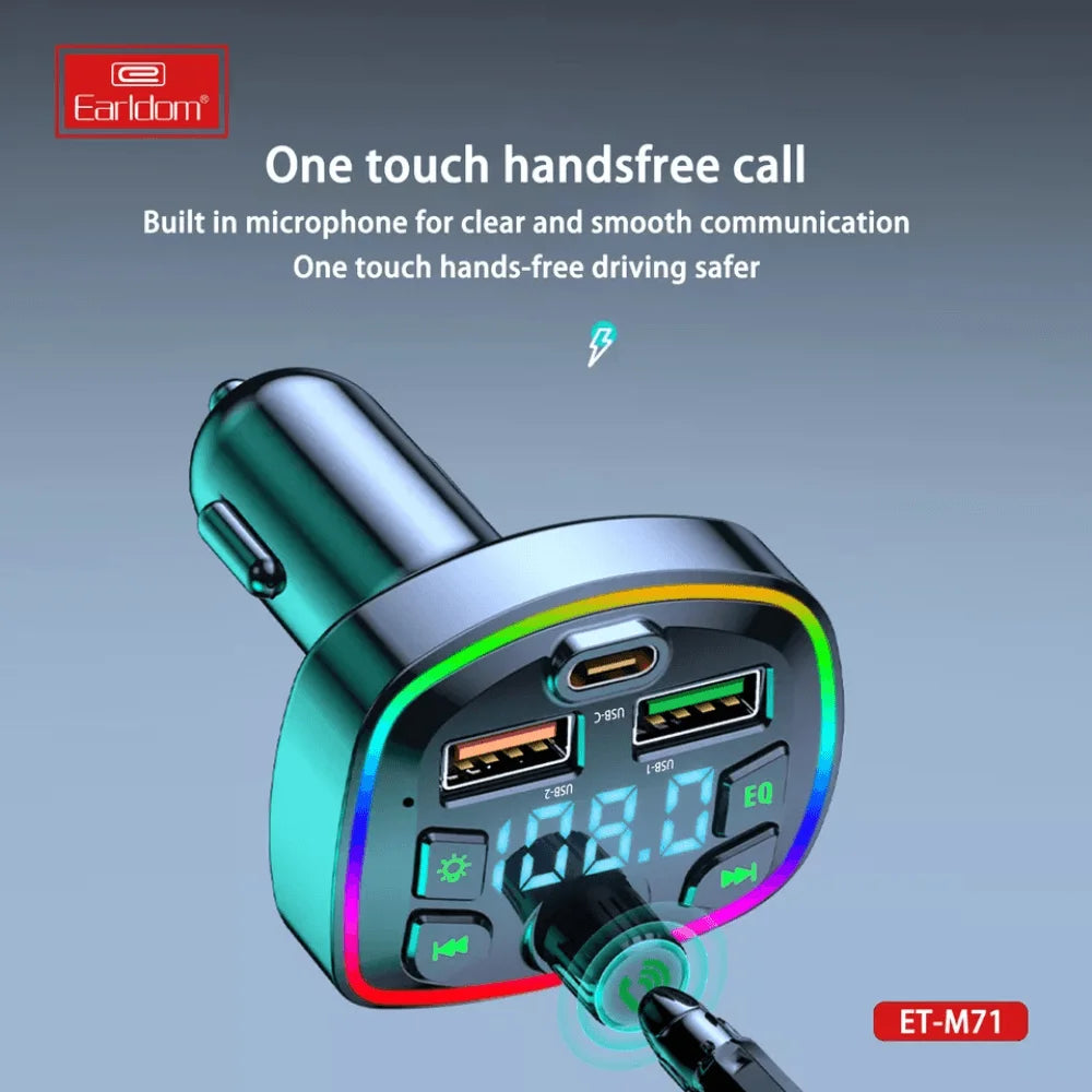Earldom dual usb 3.0 a car charger mp3 audio player - cables & chargers | car essentials