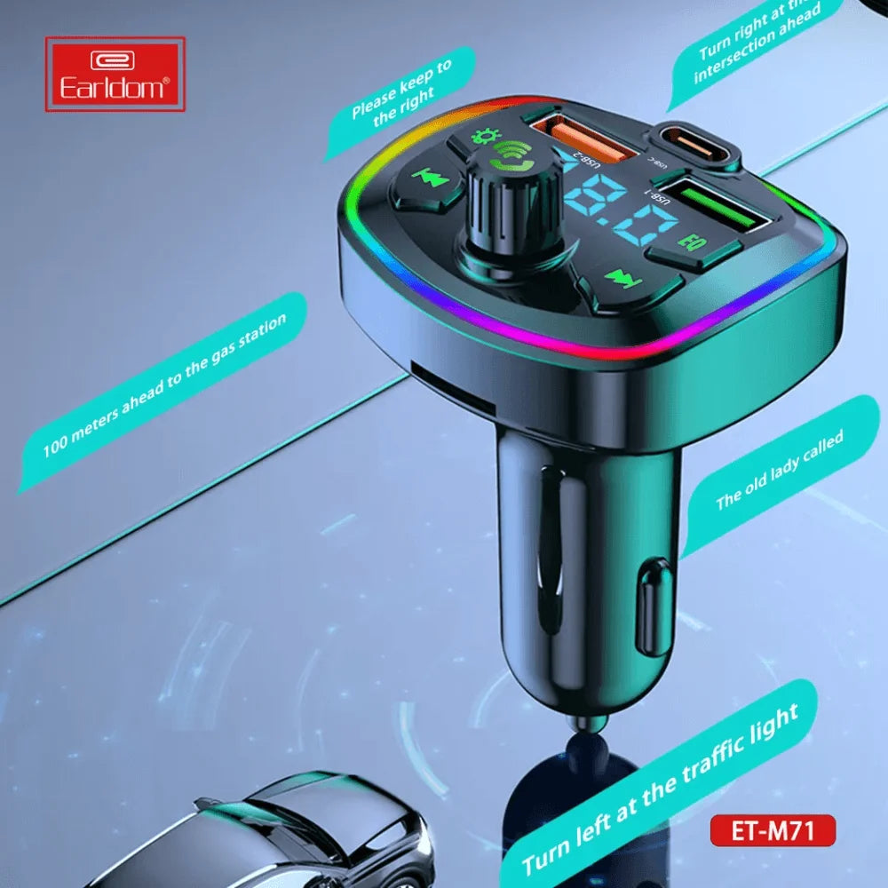 Earldom dual usb 3.0 a car charger mp3 audio player - cables & chargers | car essentials