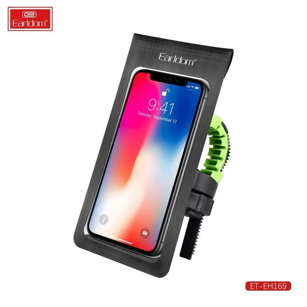 Earldom eh169 bike phone holder waterproof pouch bag for handlebar - cables & chargers | car essentials