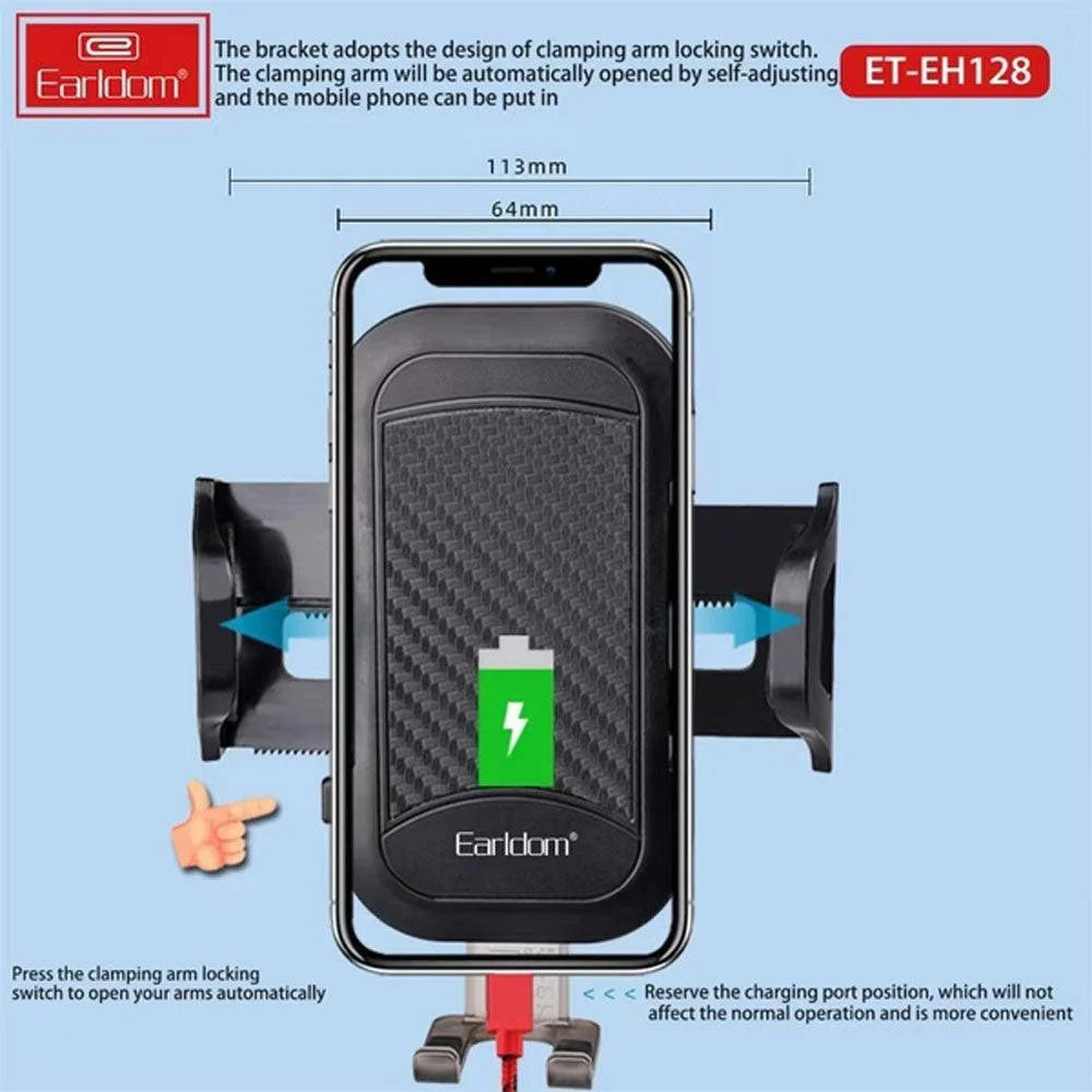 Earldom et-eh128 car phone clip - cables & chargers | car essentials