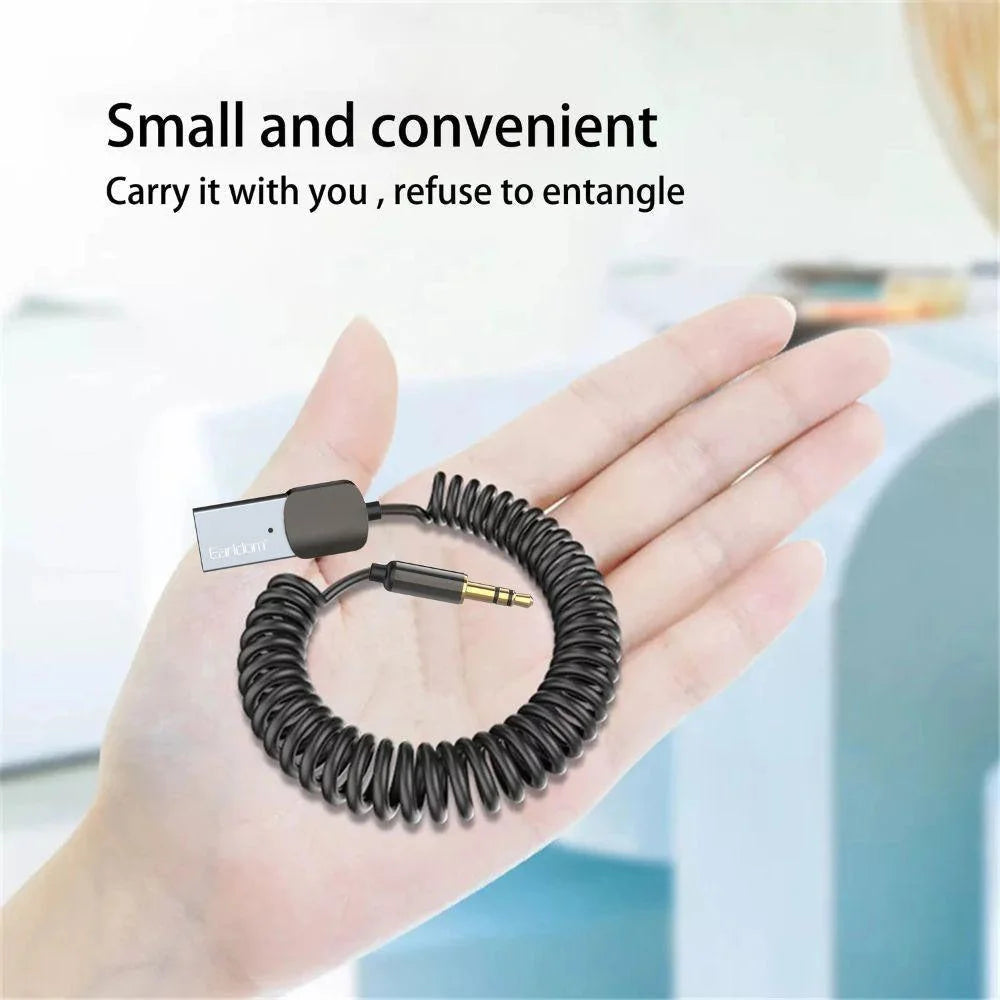 Earldom et-m64 aux bluetooth adapter - fashionable aluminum alloy 3.5mm car usb with bt 5.0 - cables & chargers