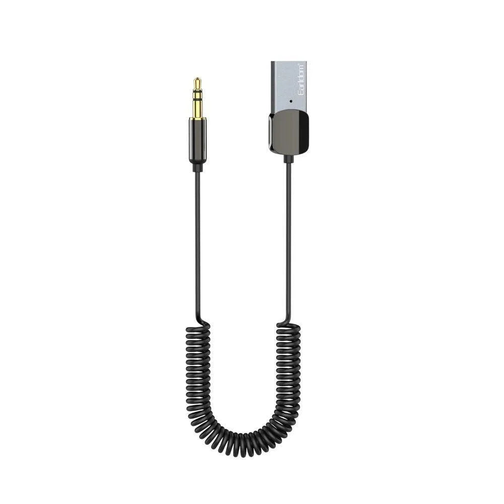 Earldom et-m64 aux bluetooth adapter - fashionable aluminum alloy 3.5mm car usb with bt 5.0 - cables & chargers