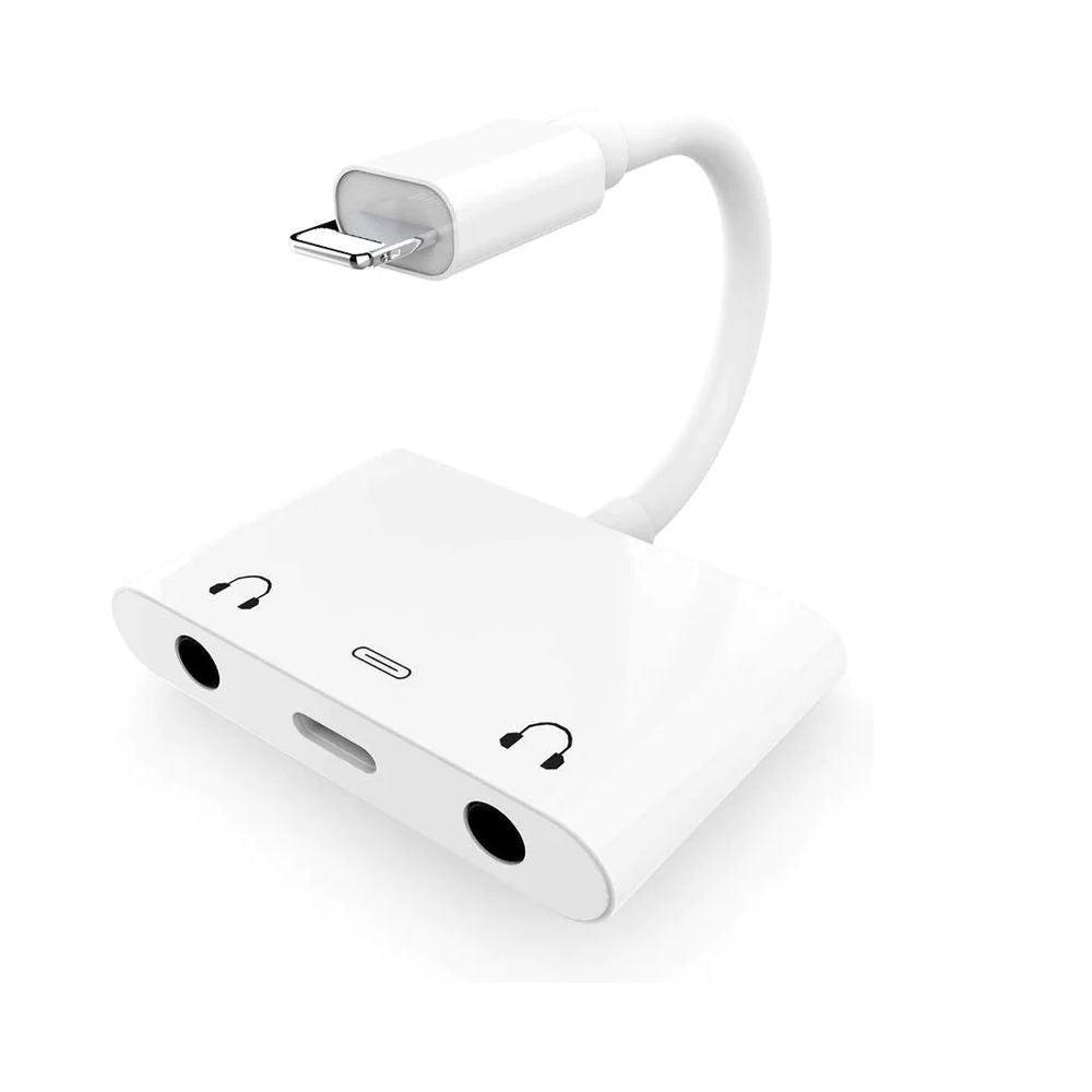 Earldom et-ot30 3in1 audio adapter - dual lightning and 3.5mm connector for ultimate convenience - cables & chargers