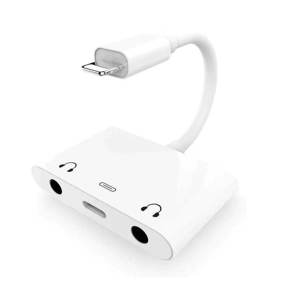 Earldom et-ot30 3in1 audio adapter - dual lightning and 3.5mm connector for ultimate convenience - cables & chargers