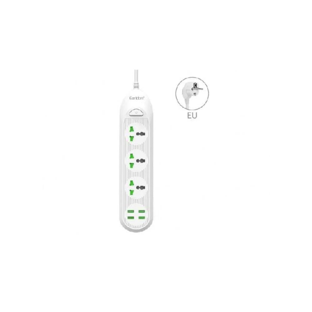 Earldom power socket with usb 4 ports 2500w / 2.1a 200cm - eu - cables & chargers | power socket