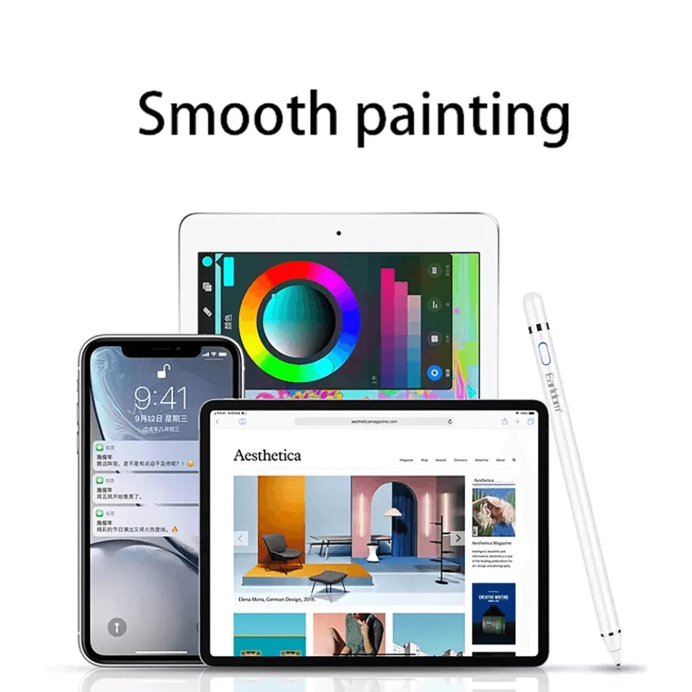 Earldom pro tablet capacitive active stylus touch pen for apple ipad touch - cables & chargers | mobile essential