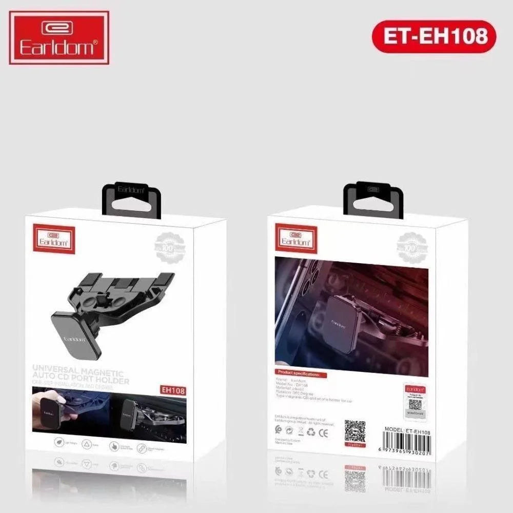 Earldom universal magnetic cd holder - eh108 auto port mount - cables & chargers | car essentials