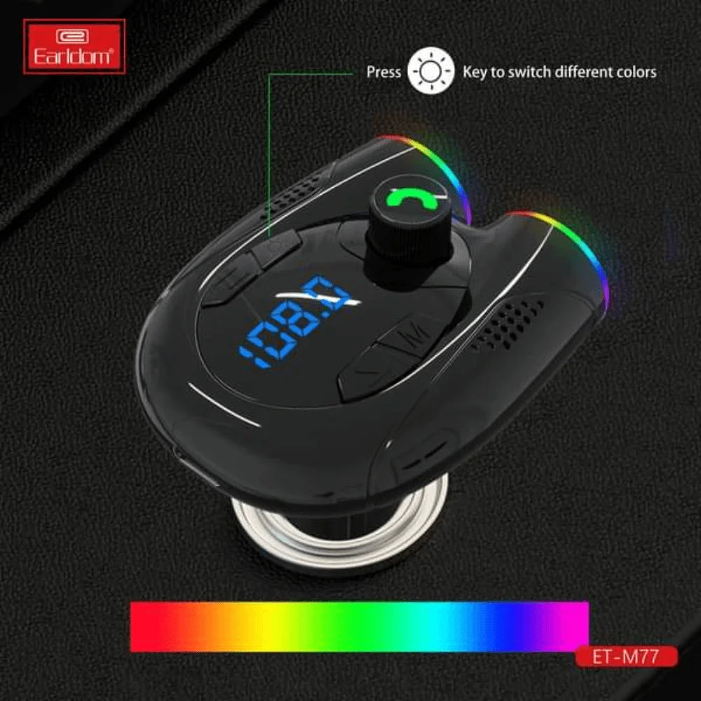 Earldom wireless car kit 2 usb and bluetooth auditory feast et-m77 - cables & chargers | car essentials