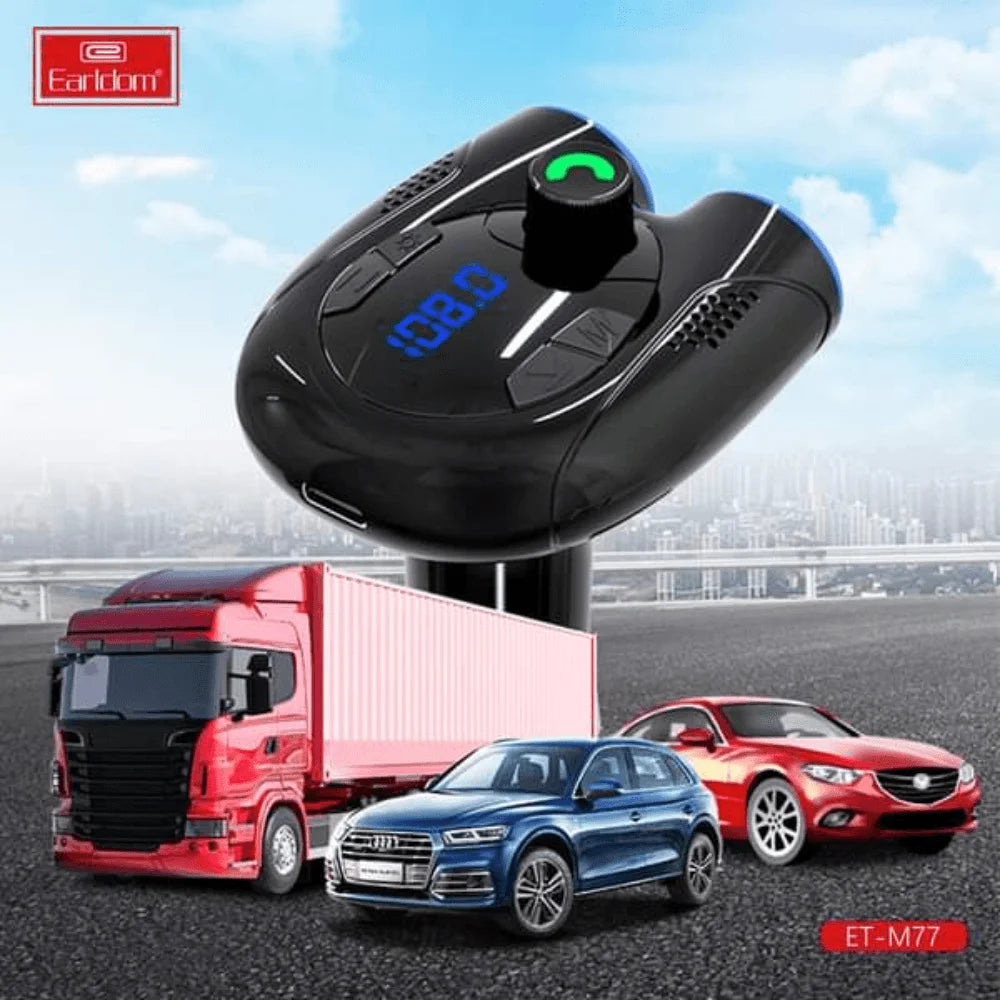 Earldom wireless car kit 2 usb and bluetooth auditory feast et-m77 - cables & chargers | car essentials
