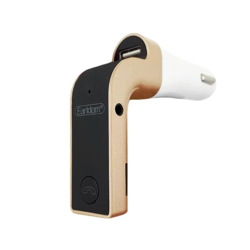 Fm transmitter bluetooth earldom m7 with usb and 2.5a fast charging - cables & chargers | car essentials