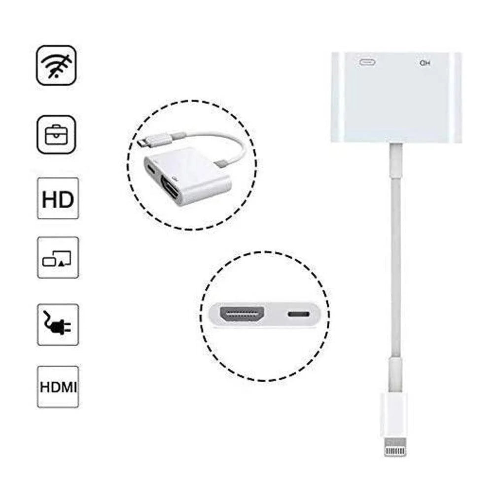 Lighting to hdmi adaptor l8-3se - cables & chargers | charging cables & adapters