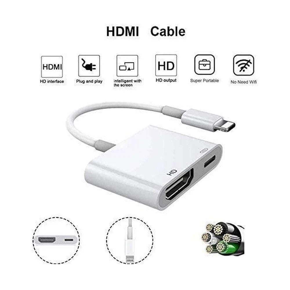 Lighting to hdmi adaptor l8-3se - cables & chargers | charging cables & adapters