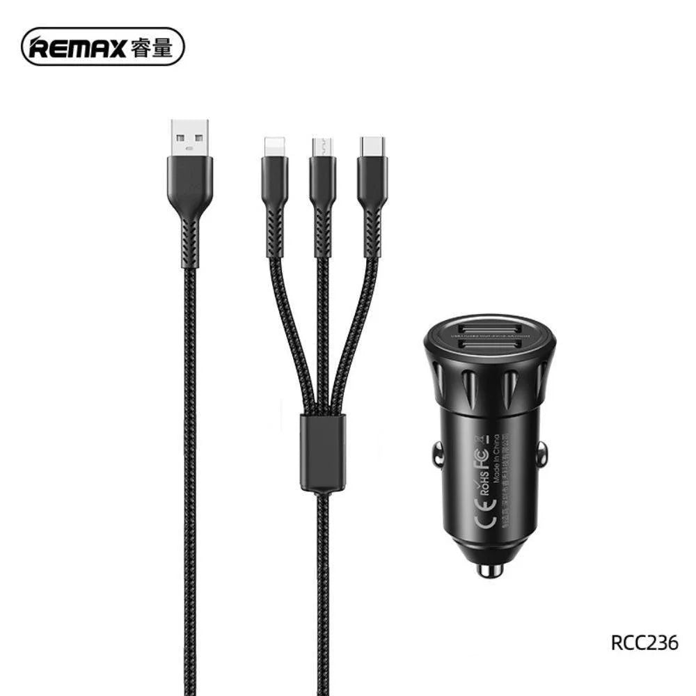 Remax car charger vanguard series rcc236 - cables & chargers | car essentials