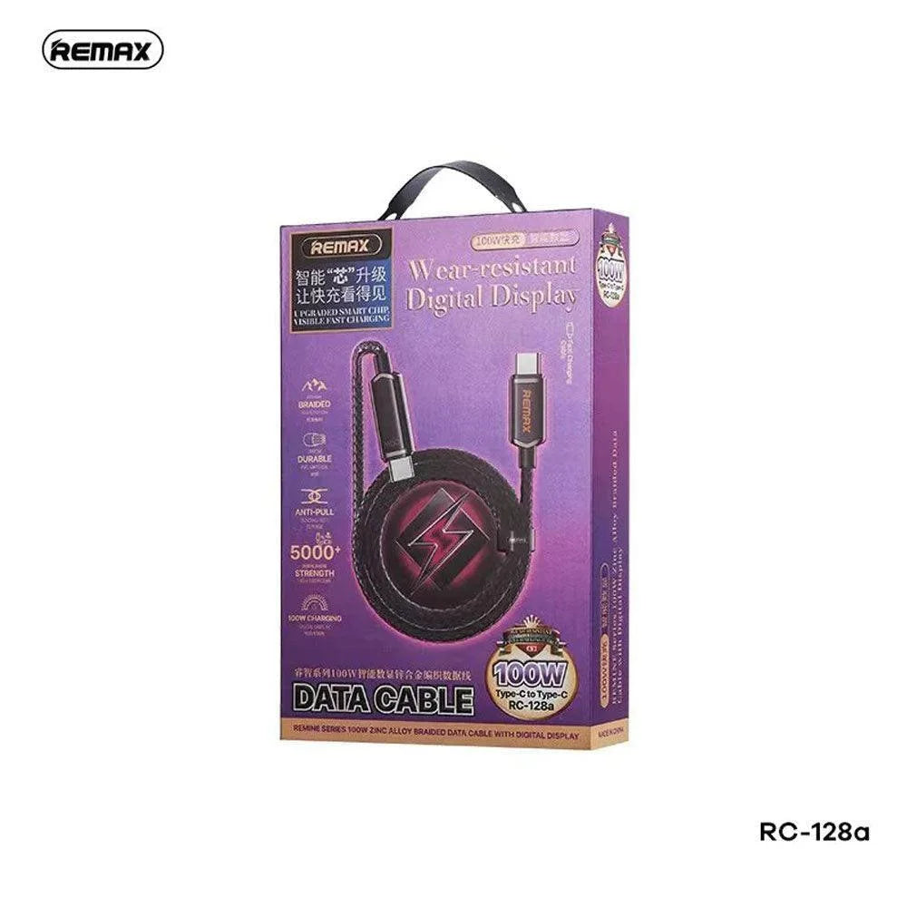 Remax rc-128a remine series 100w digital display type-c - cables & chargers | charging cables & adapters