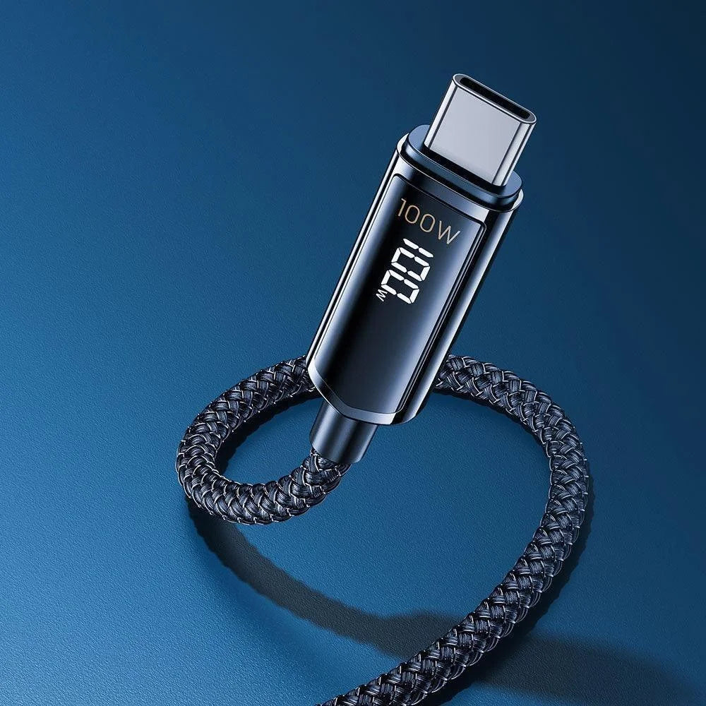 Remax rc-128a remine series 100w digital display type-c - cables & chargers | charging cables & adapters