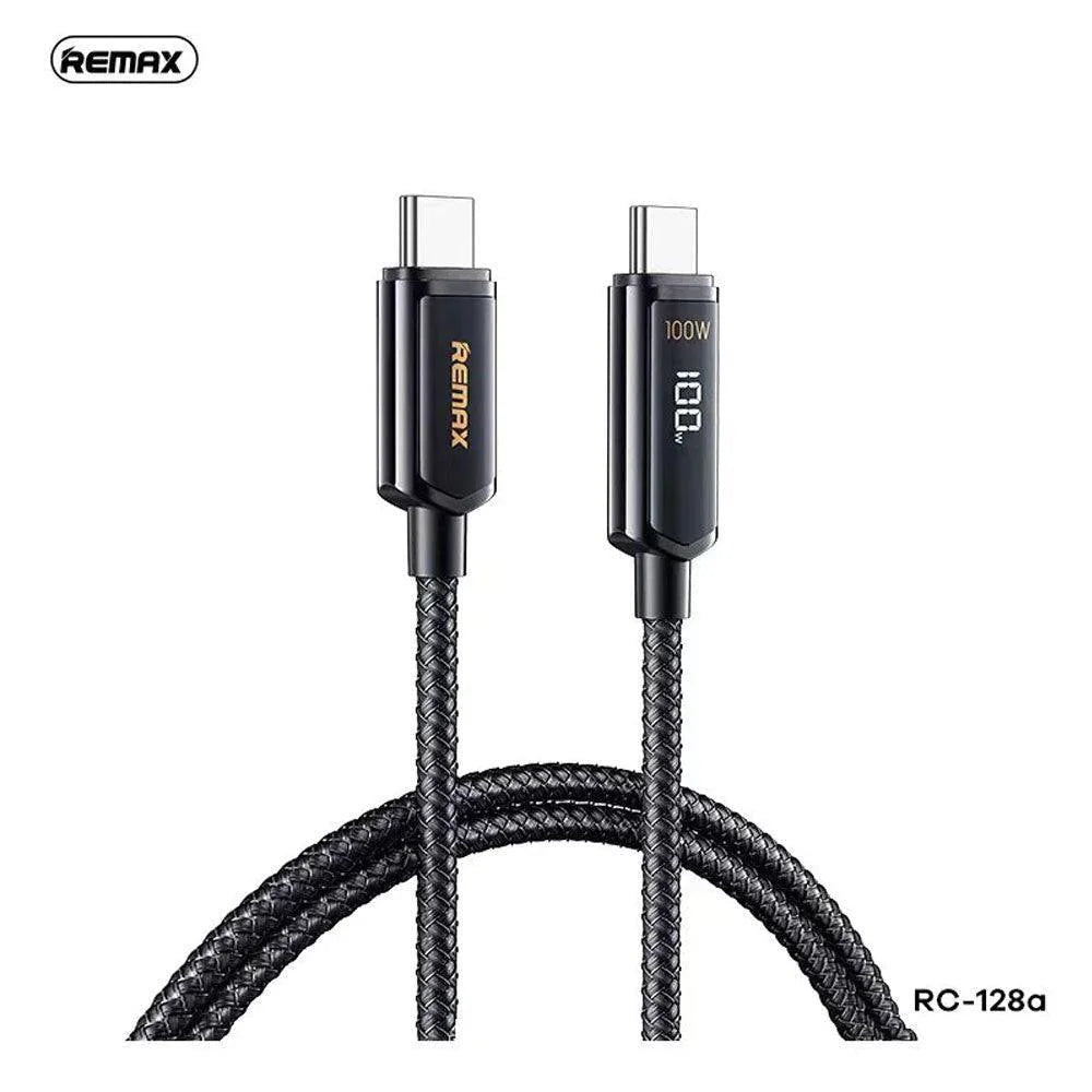 Remax rc-128a remine series 100w digital display type-c - cables & chargers | charging cables & adapters