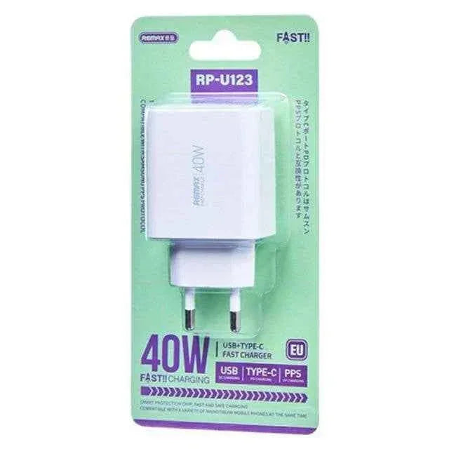Remax rp-u123 fast charger 40w 1a + 2c kiddy series - cables & chargers | car essentials