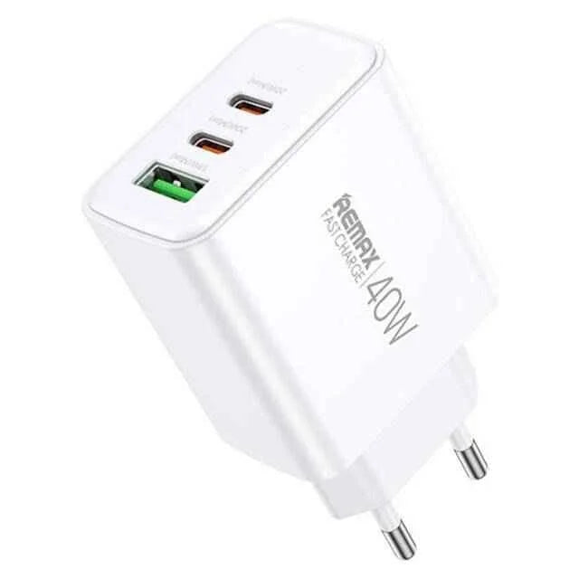 Remax rp-u123 fast charger 40w 1a + 2c kiddy series - cables & chargers | car essentials