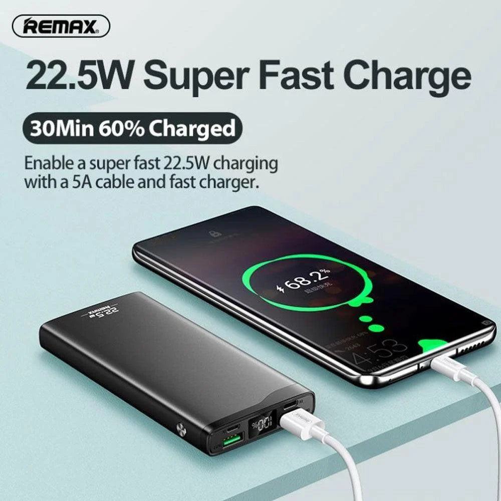 Remax rpp-201 10000mah multi-compatible fast charging power bank - cables & chargers | power bank