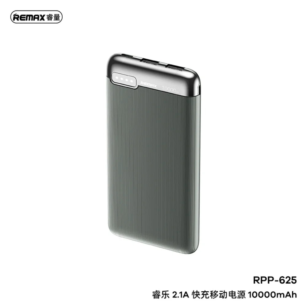 Remax rpp-625 power bank 10000mah fast charging solution - grey - cables & chargers | power bank
