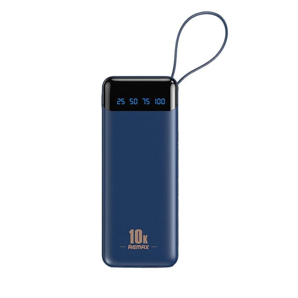Remax rpp-86 jans ii series 2a cabled power bank - blue - cables & chargers | power bank