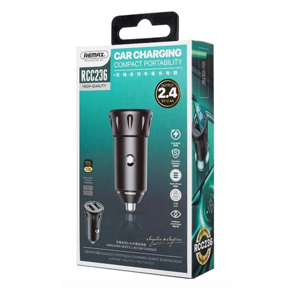 Remax vanguard rcc236 2.4a car charger - cables & chargers | car essentials