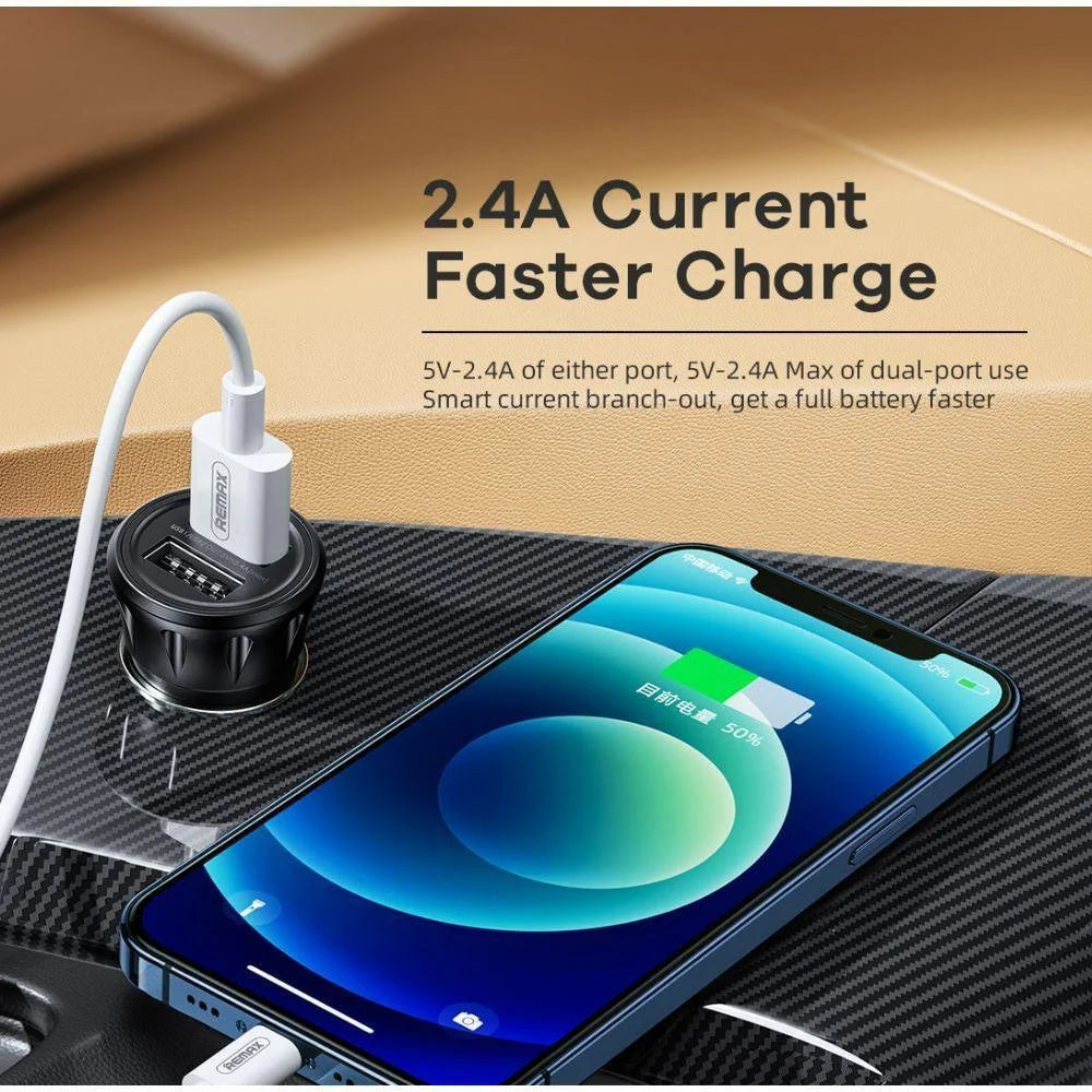Remax vanguard rcc236 2.4a car charger - cables & chargers | car essentials