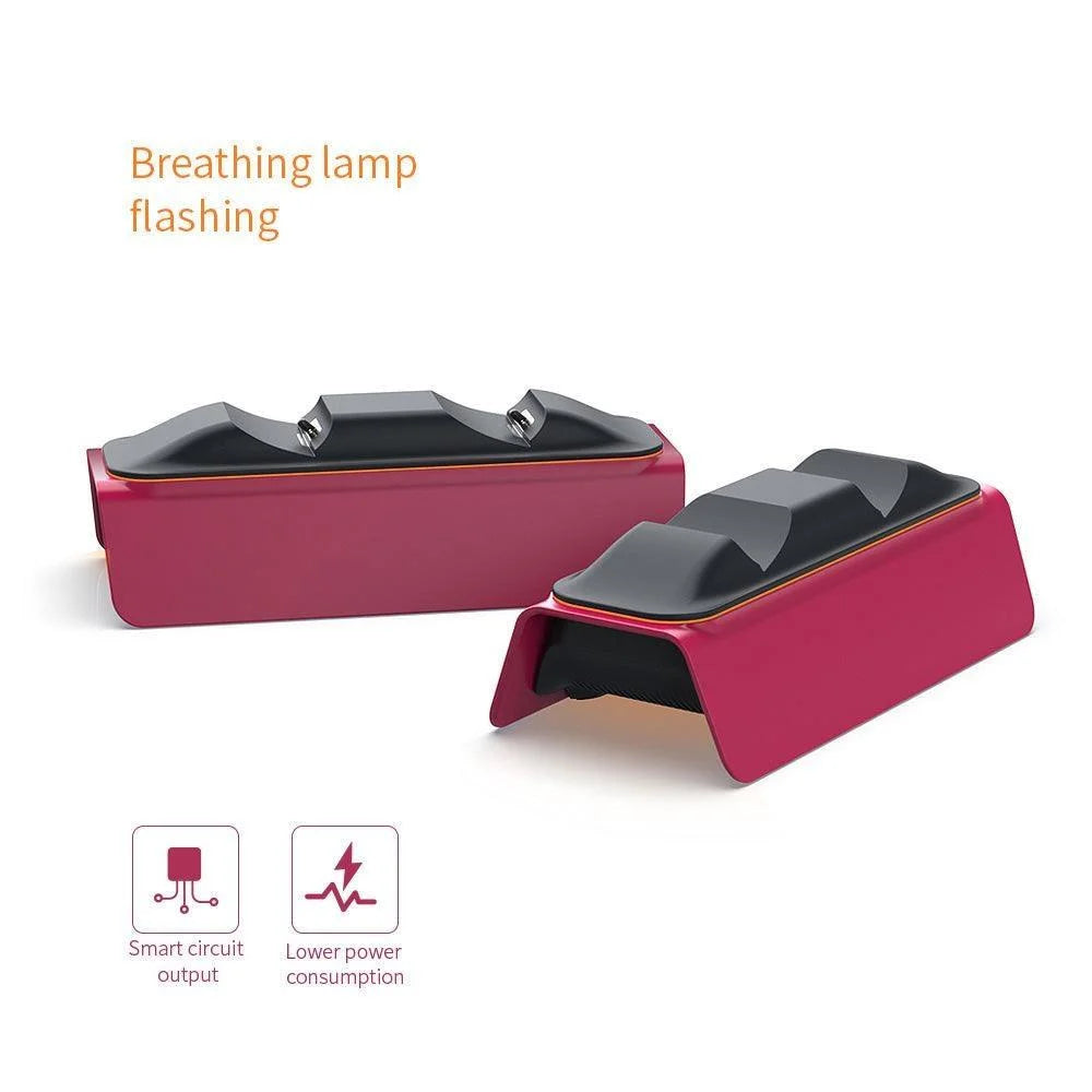 Stardust red dual charger base tp5-0521r - fast and efficient charging solution - console | ps5 essentials