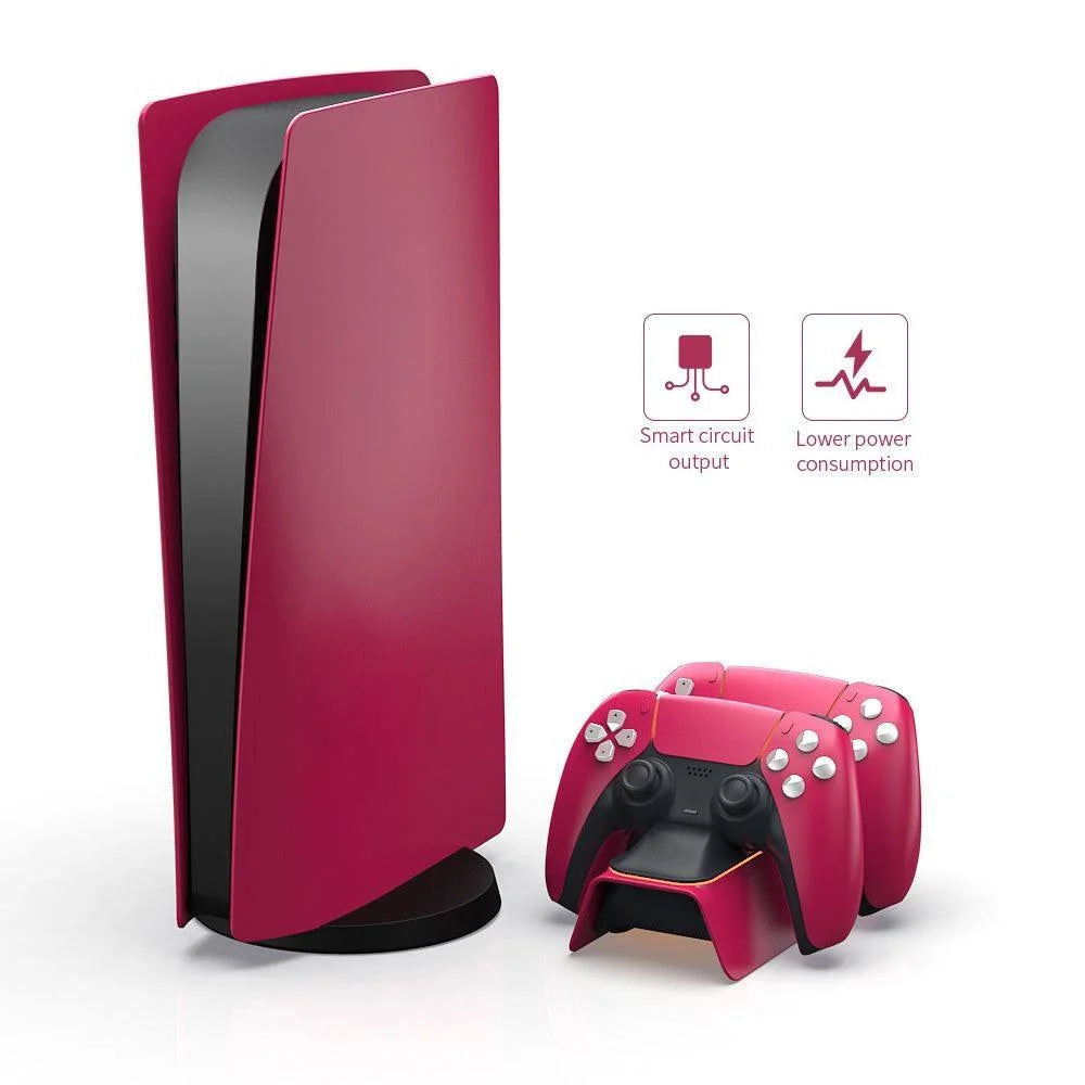 Stardust red dual charger base tp5-0521r - fast and efficient charging solution - console | ps5 essentials