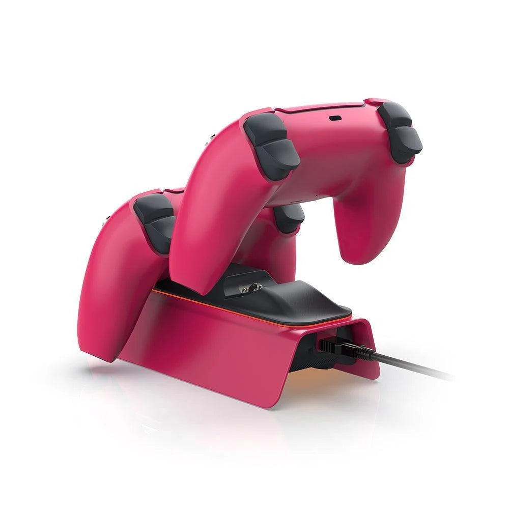 Stardust red dual charger base tp5-0521r - fast and efficient charging solution - console | ps5 essentials