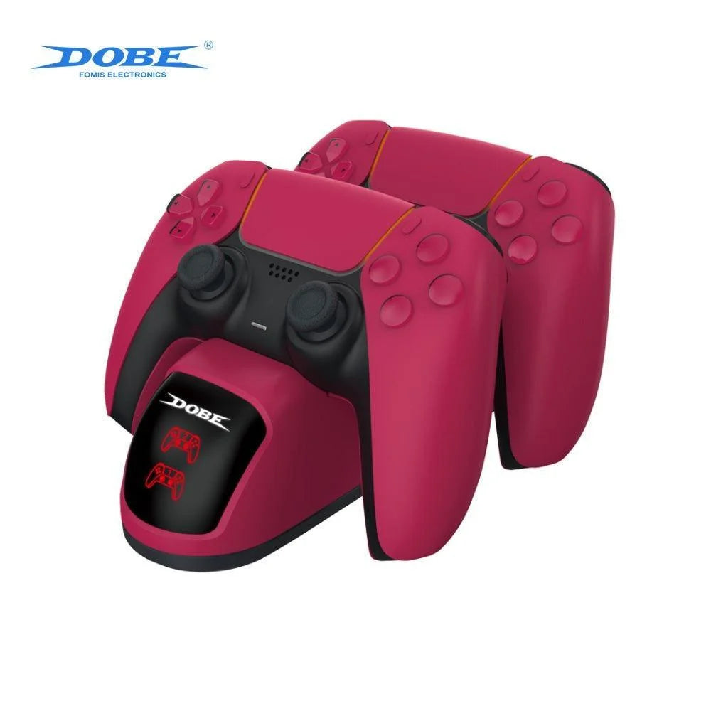 Stardust red handle dual charger base tp5-0515r - console | ps5 essentials