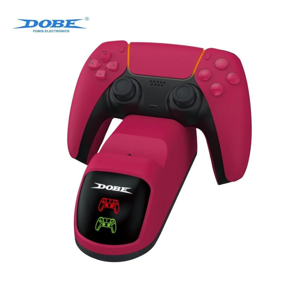 Stardust red handle dual charger base tp5-0515r - console | ps5 essentials