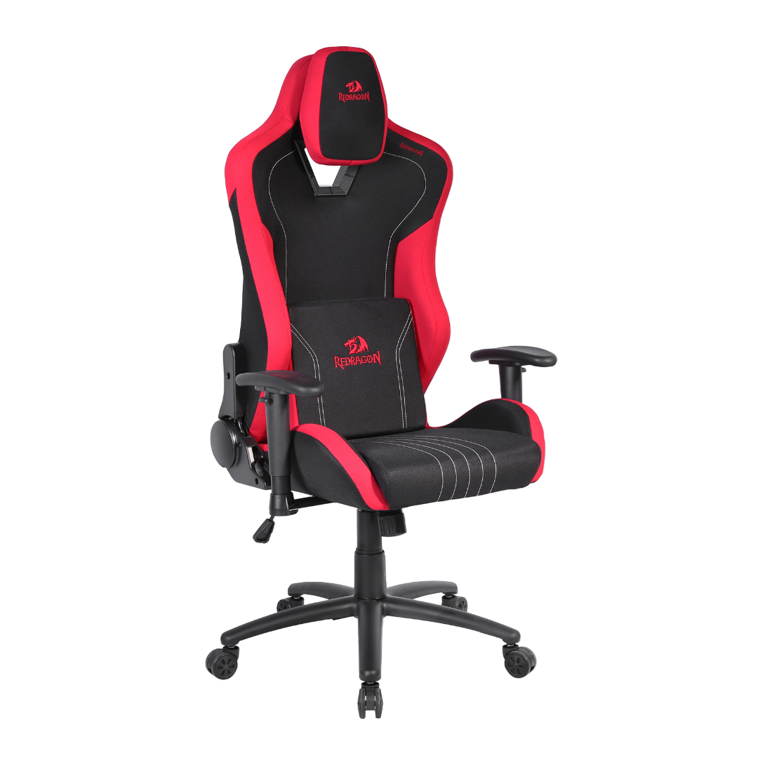 Cadeira gamer redragon c313-b preta e vermelha para conforto e performance - desk & chair