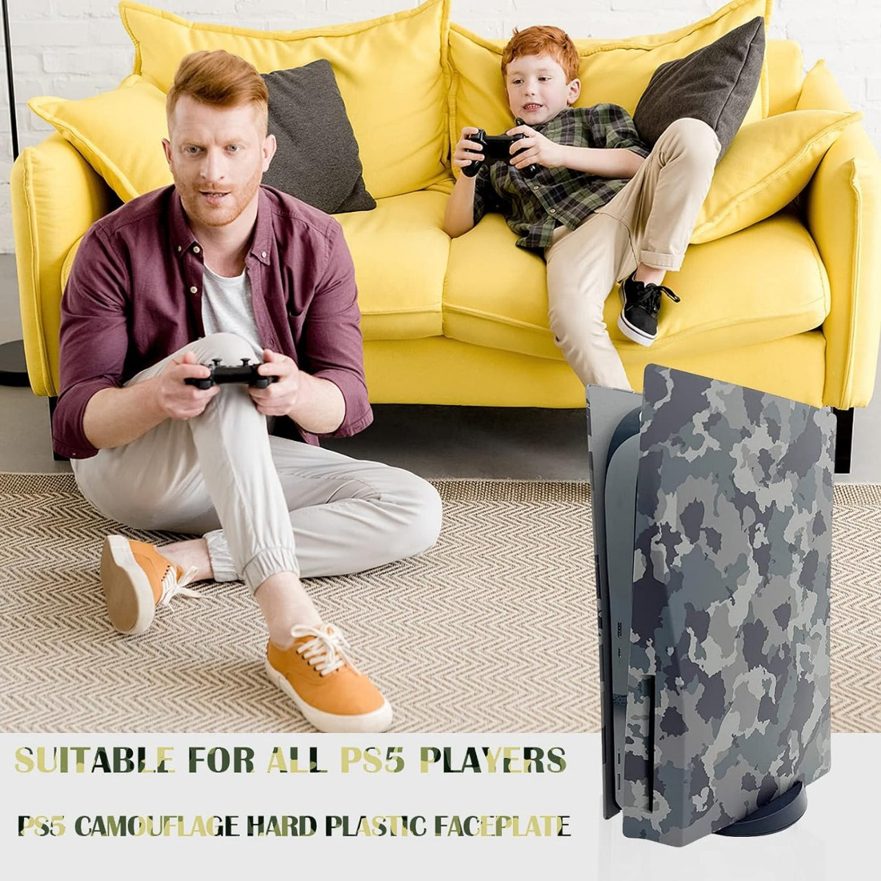 Camouflage Face Plates Cover Shell Panels for Ps5 Disc Edition Console - Gameonjo